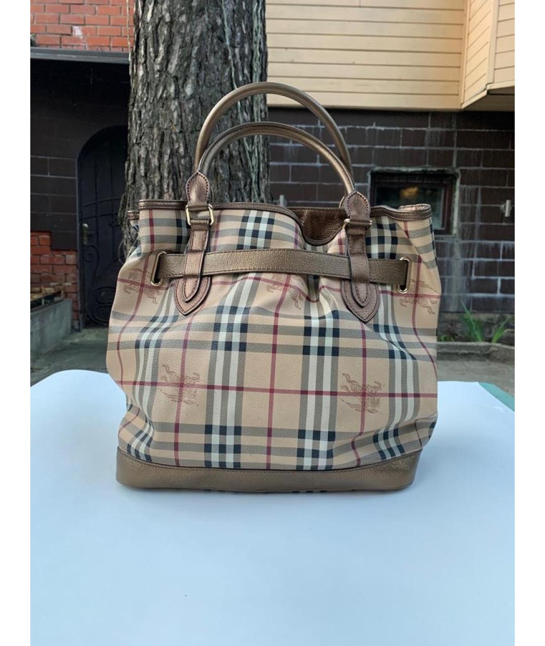 BURBERRY Бежевая сумка тоут, фото 2
