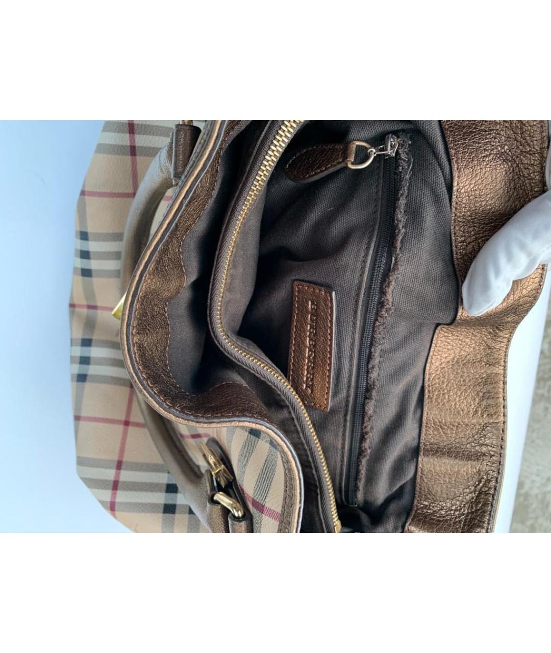 BURBERRY Бежевая сумка тоут, фото 4