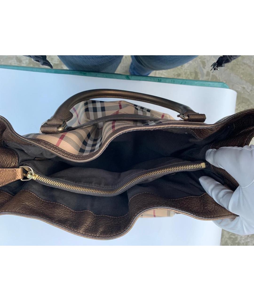 BURBERRY Бежевая сумка тоут, фото 7