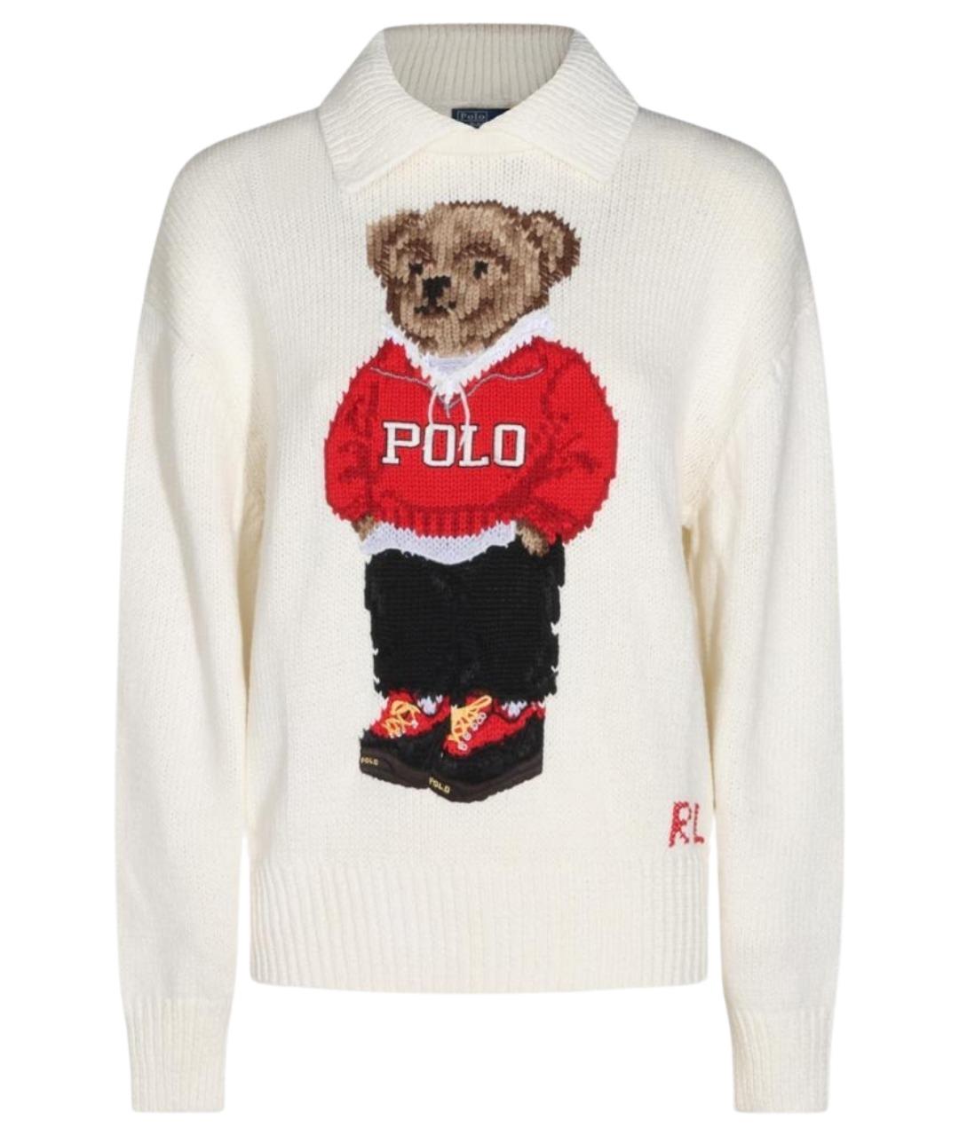 POLO RALPH LAUREN Бежевый хлопковый джемпер / свитер, фото 1