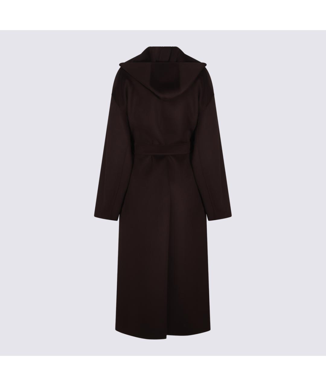 SPORTMAX Коричневое шерстяное пальто, фото 2