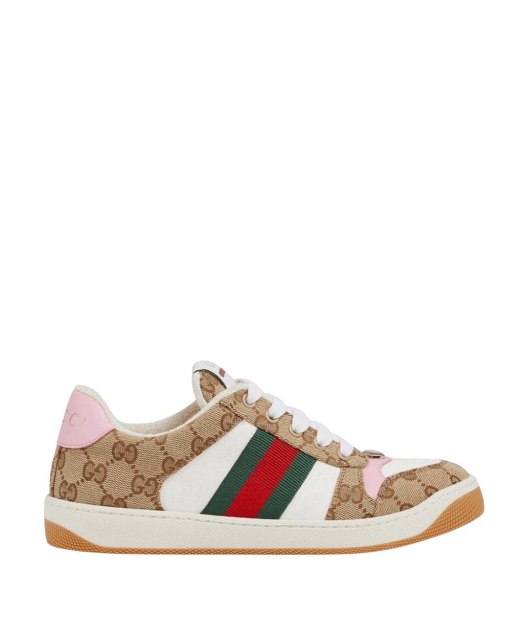 GUCCI Мульти кожаные кеды, фото 1