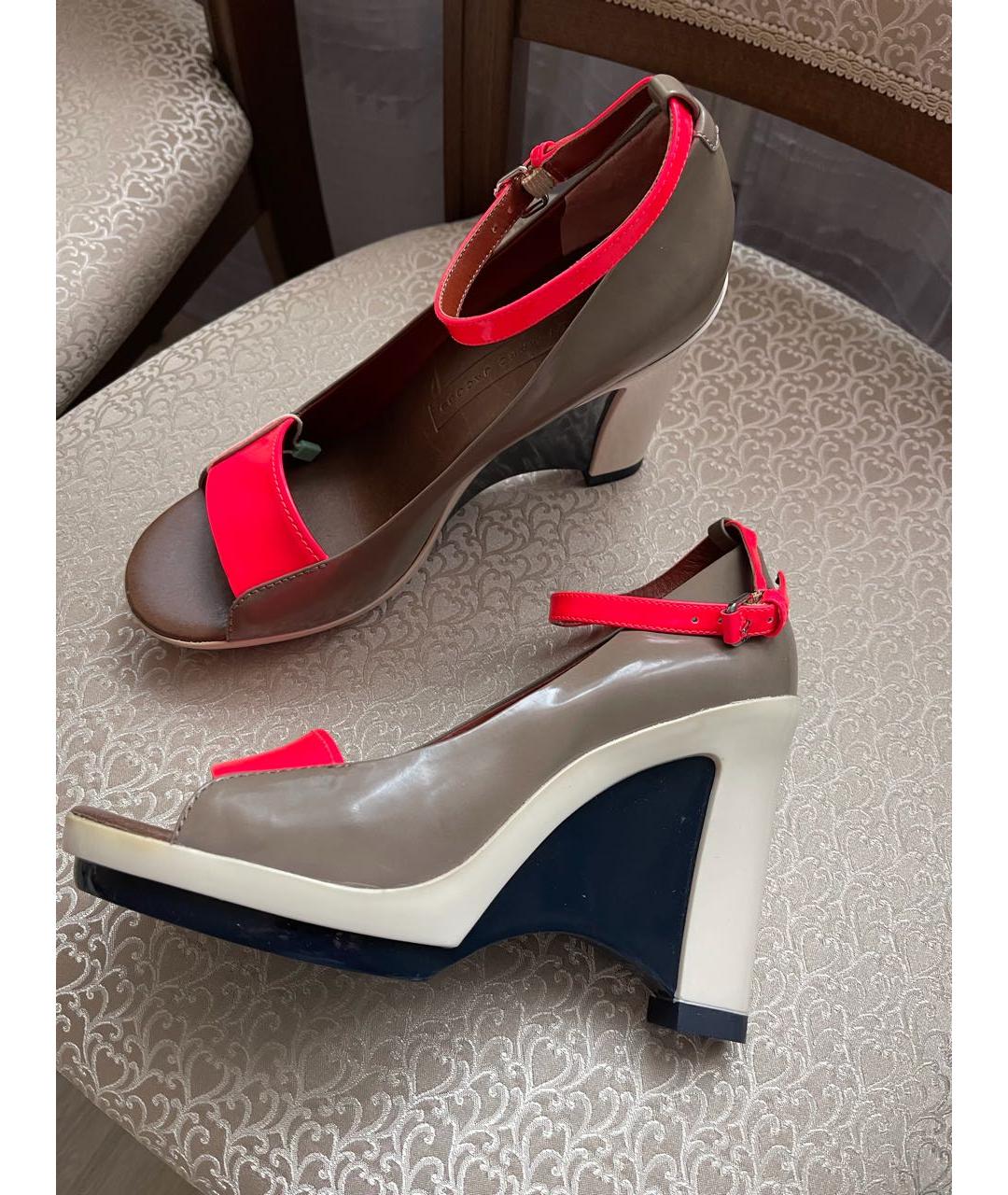 MARC BY MARC JACOBS Мульти кожаные босоножки, фото 5