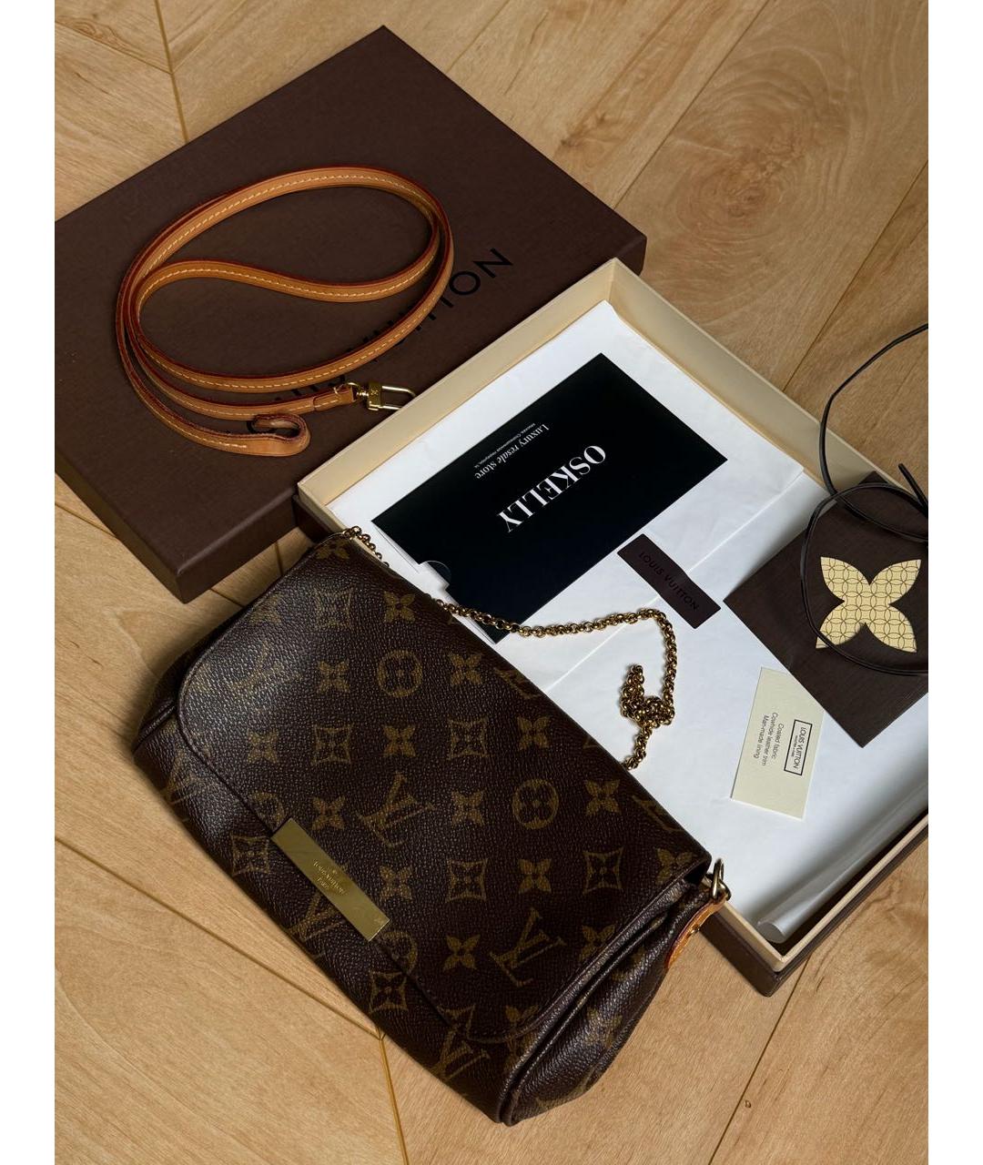 LOUIS VUITTON Коричневая канва сумка с короткими ручками, фото 8