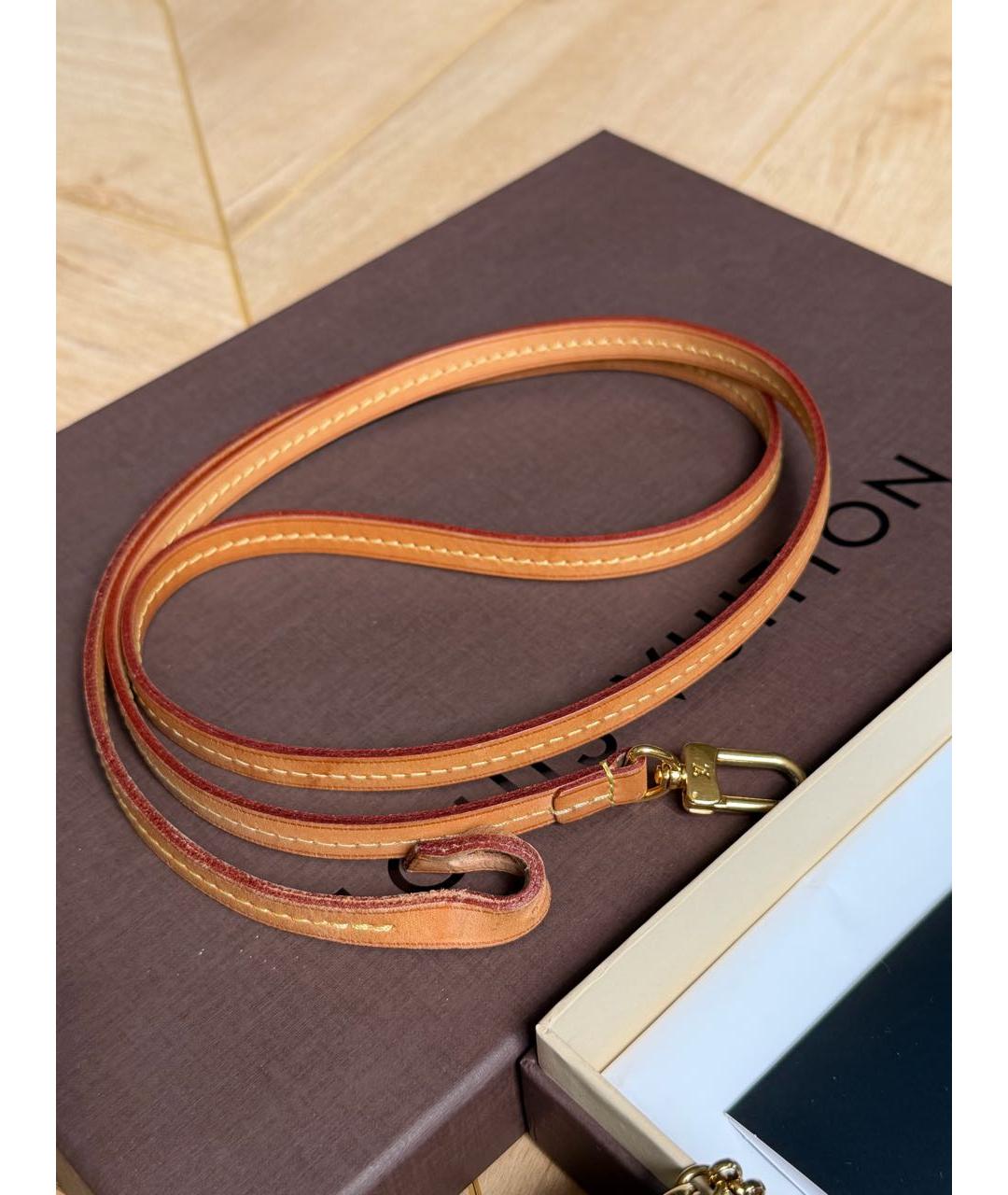 LOUIS VUITTON Коричневая канва сумка с короткими ручками, фото 7