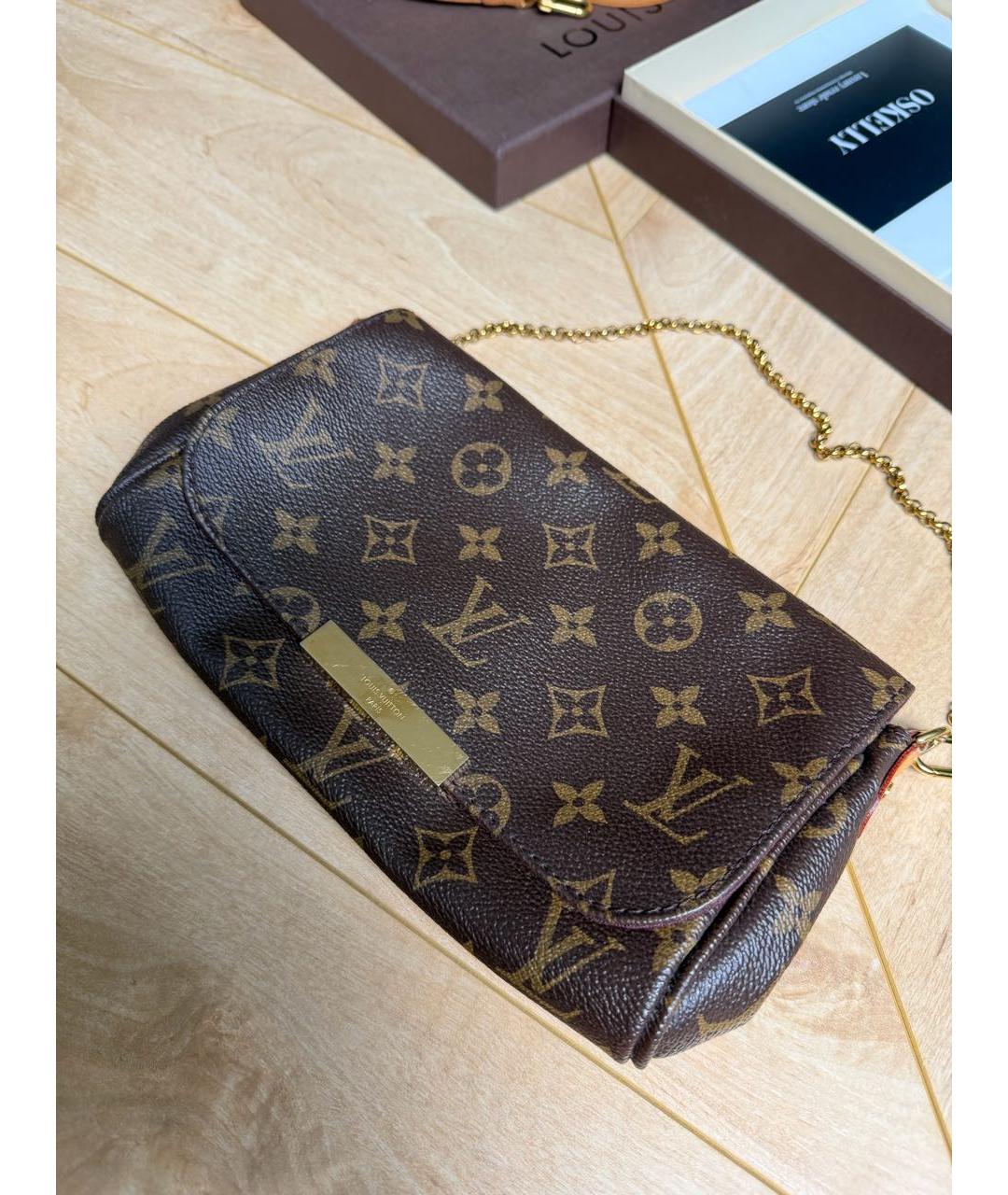 LOUIS VUITTON Коричневая канва сумка с короткими ручками, фото 9