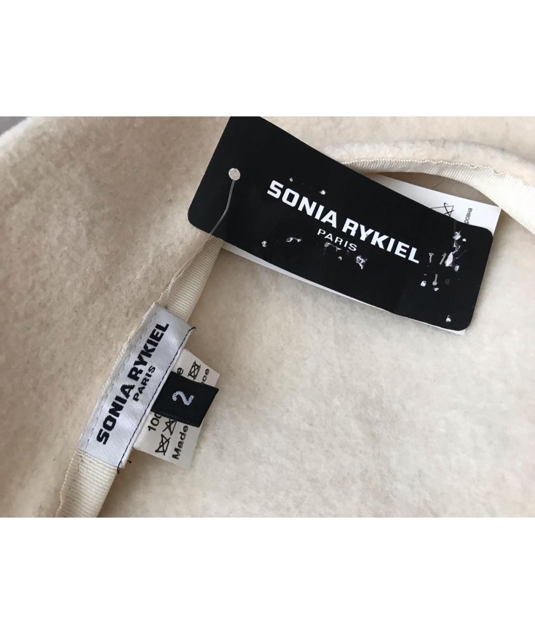 SONIA RYKIEL Бежевая шерстяная шапка, фото 6