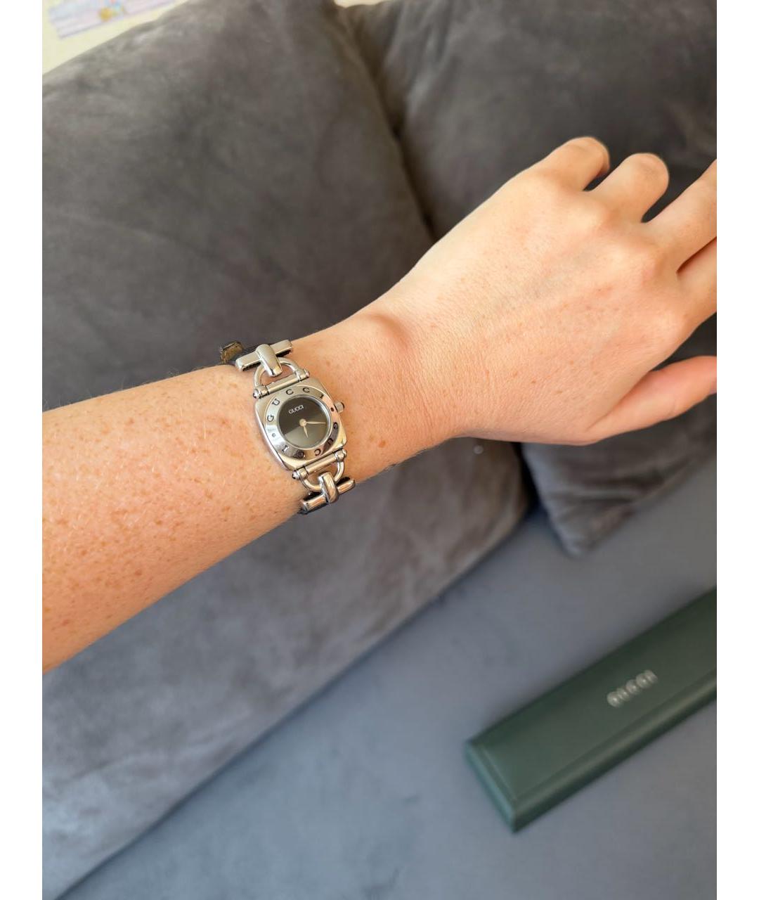 GUCCI Черные часы, фото 6
