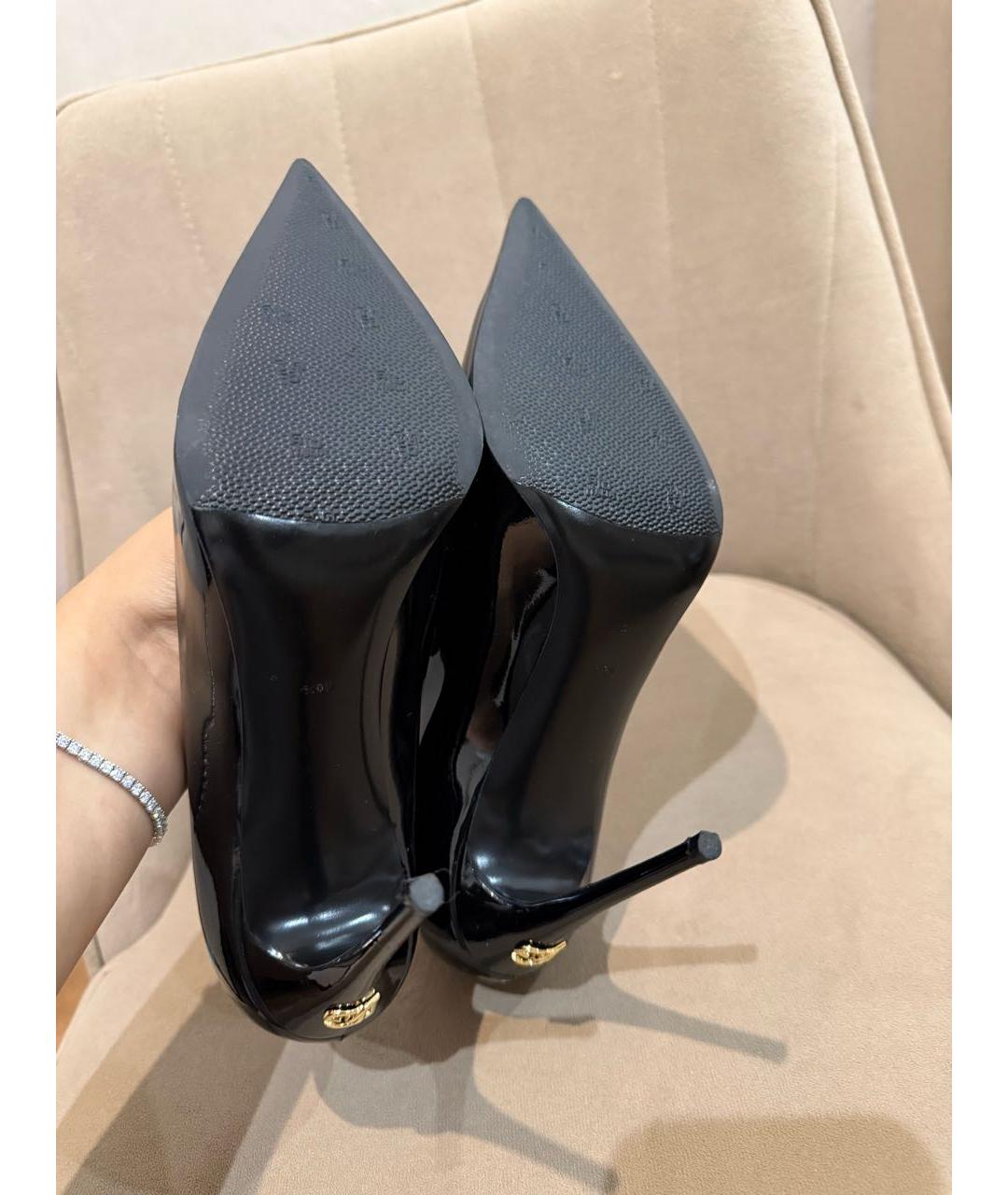 DOLCE&GABBANA Черные туфли из лакированной кожи, фото 4