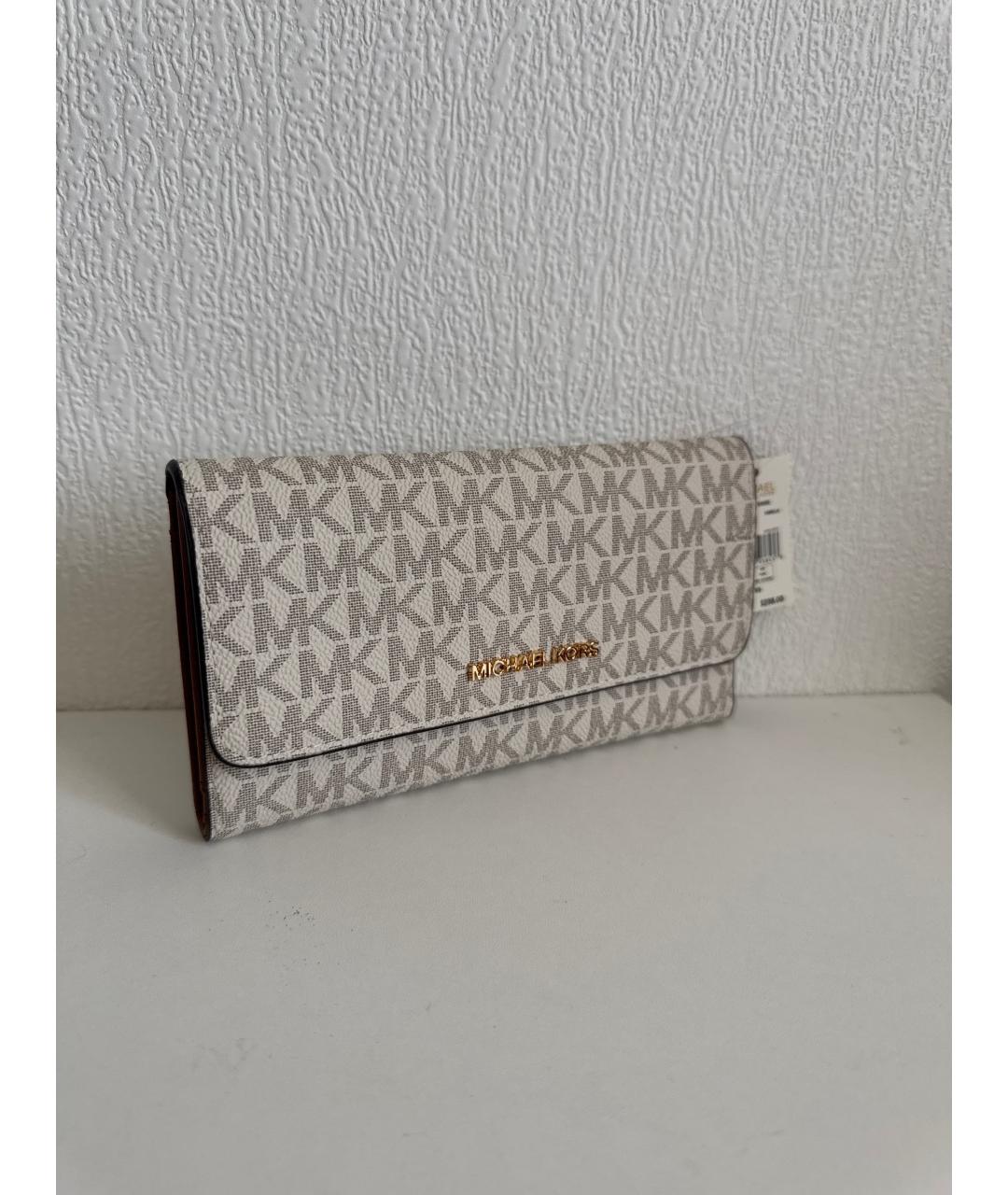 MICHAEL KORS Бежевый кошелек, фото 2