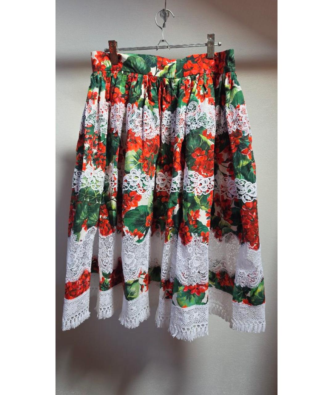 DOLCE&GABBANA Хлопковая юбка миди, фото 2