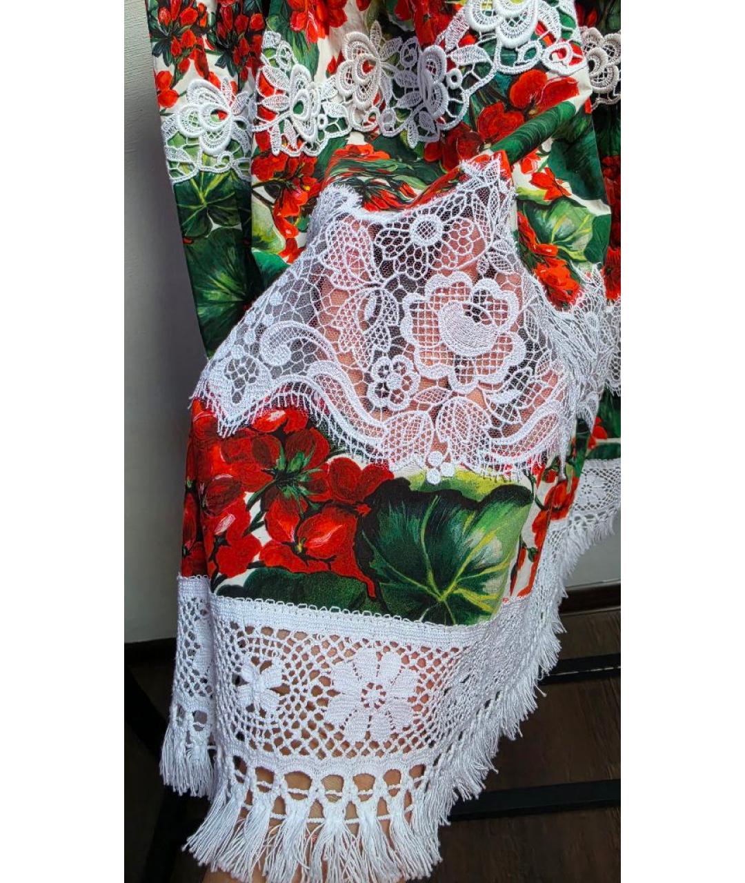 DOLCE&GABBANA Хлопковая юбка миди, фото 4