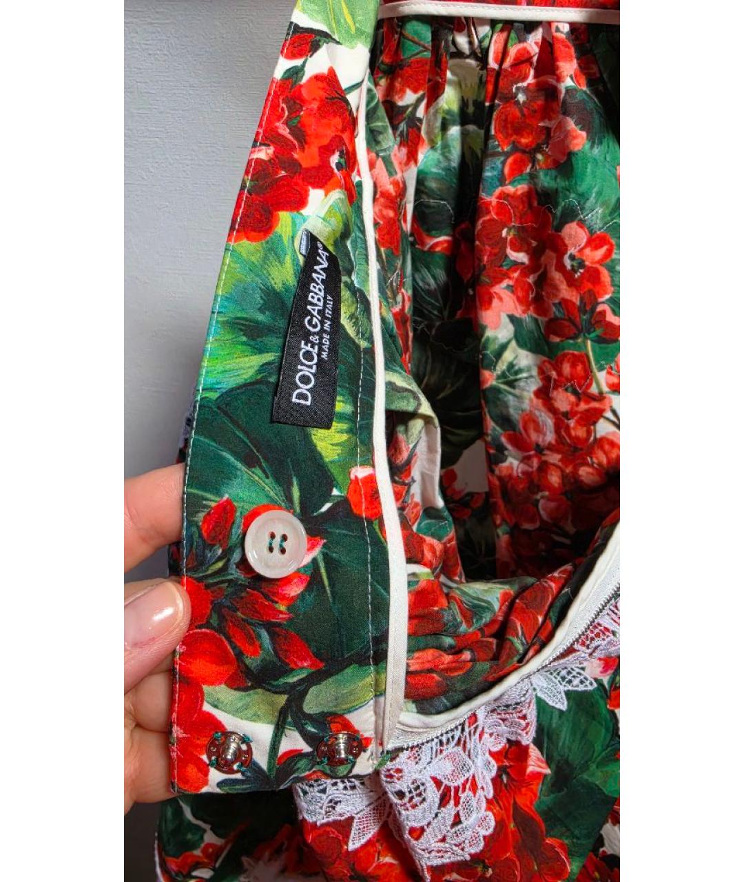 DOLCE&GABBANA Хлопковая юбка миди, фото 3