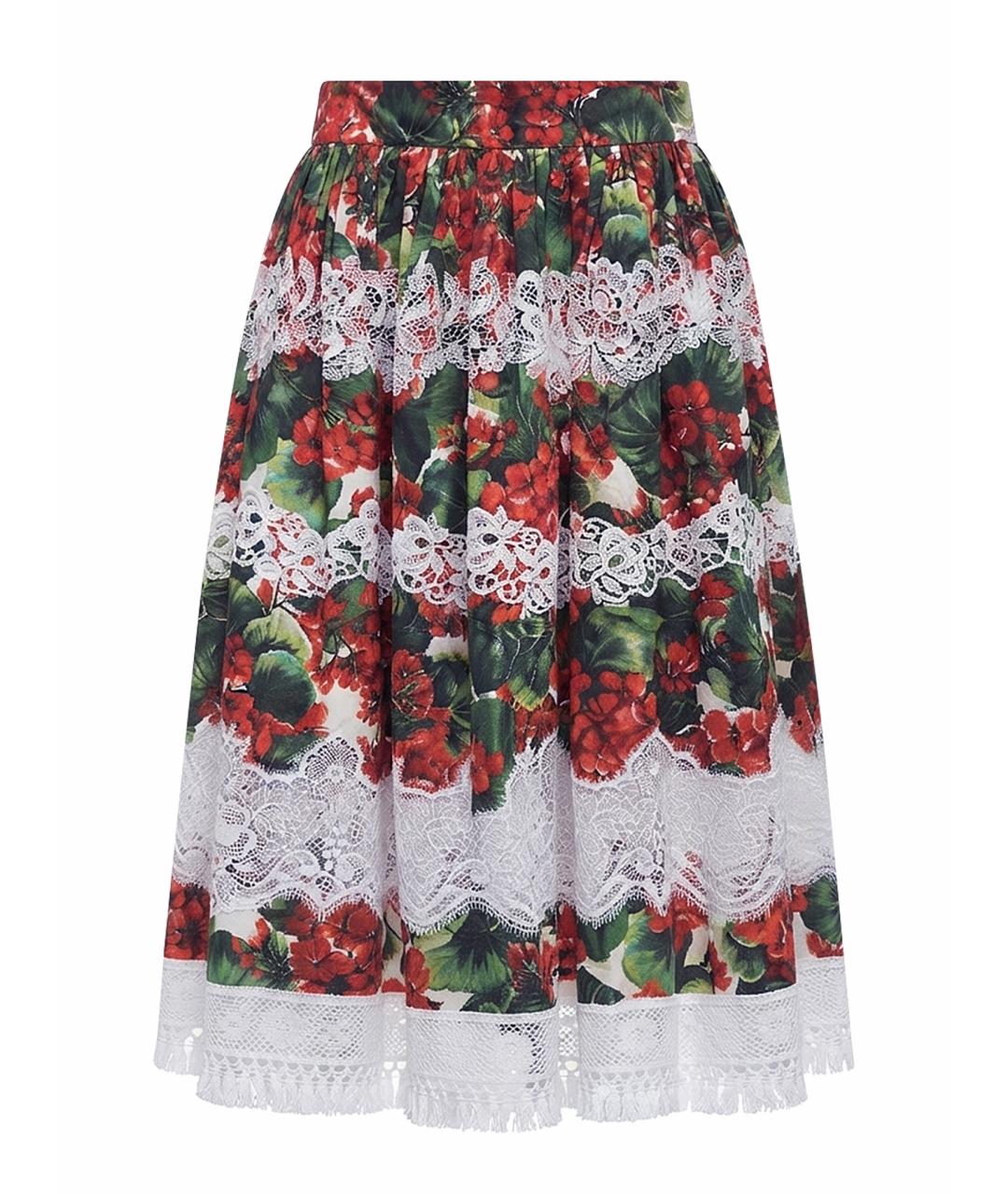 DOLCE&GABBANA Хлопковая юбка миди, фото 1