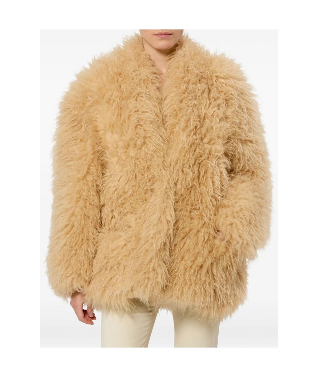 ISABEL MARANT Желтое полиэстеровое пальто, фото 3