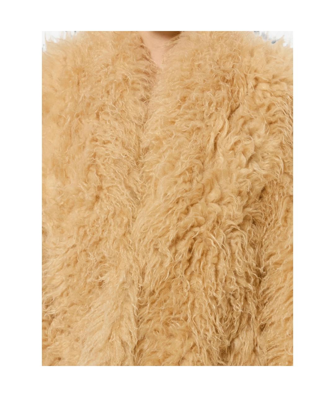 ISABEL MARANT Желтое полиэстеровое пальто, фото 5