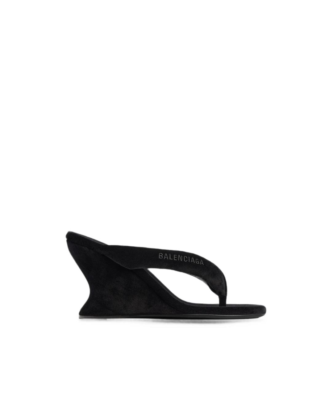 BALENCIAGA Черные сандалии, фото 1