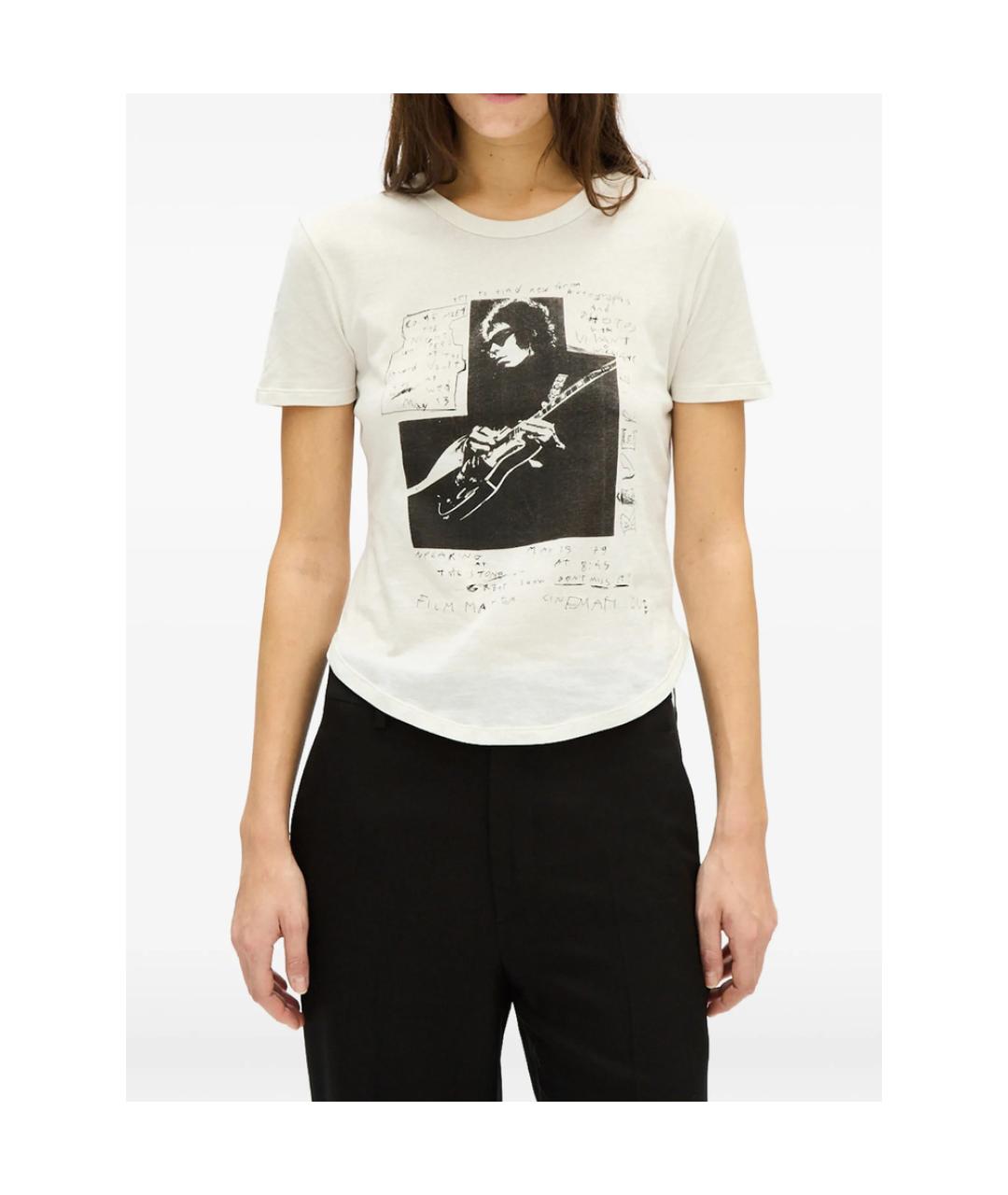 ANN DEMEULEMEESTER Белая хлопковая футболка, фото 1