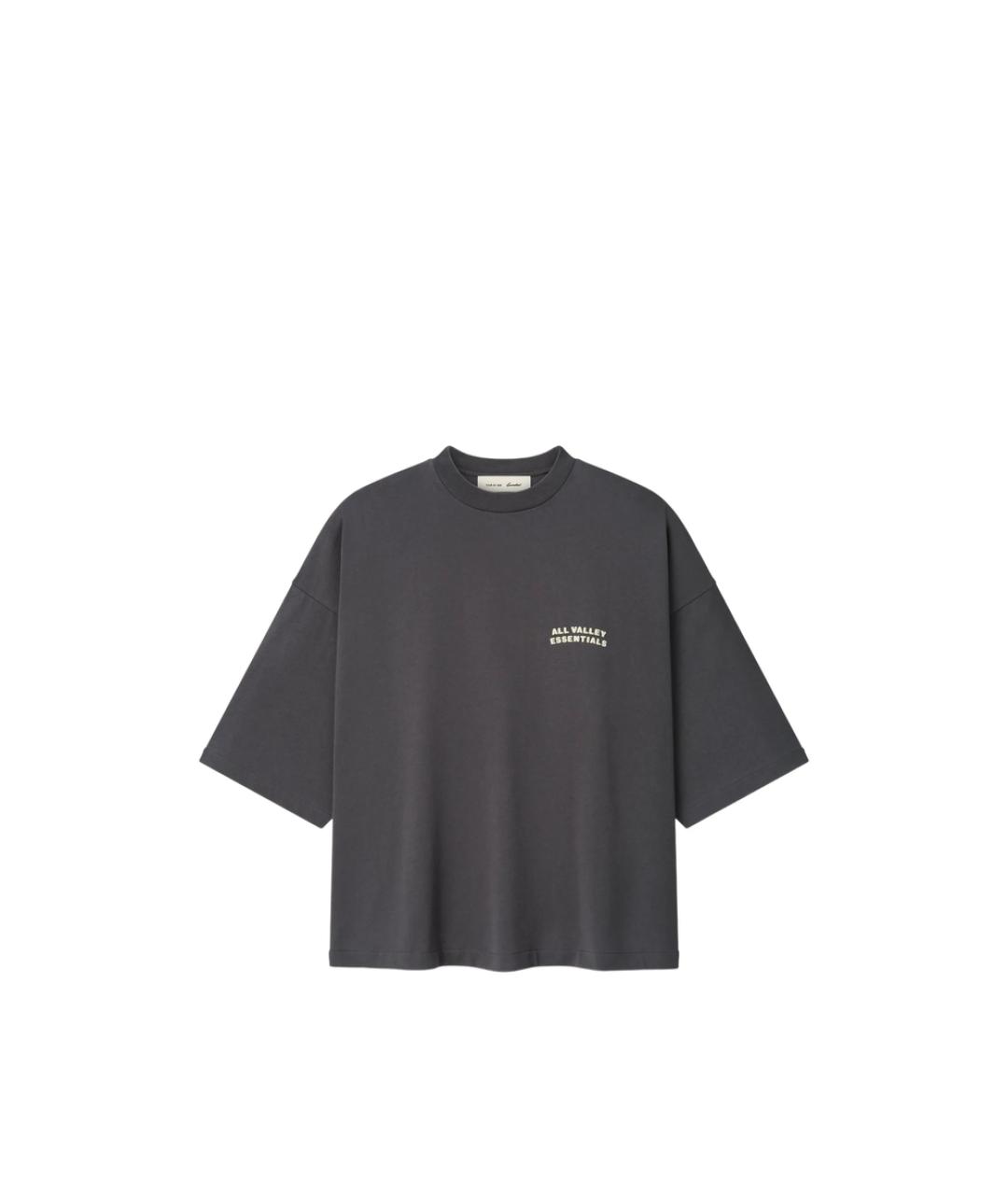 FEAR OF GOD ESSENTIALS Серая хлопковая футболка, фото 1