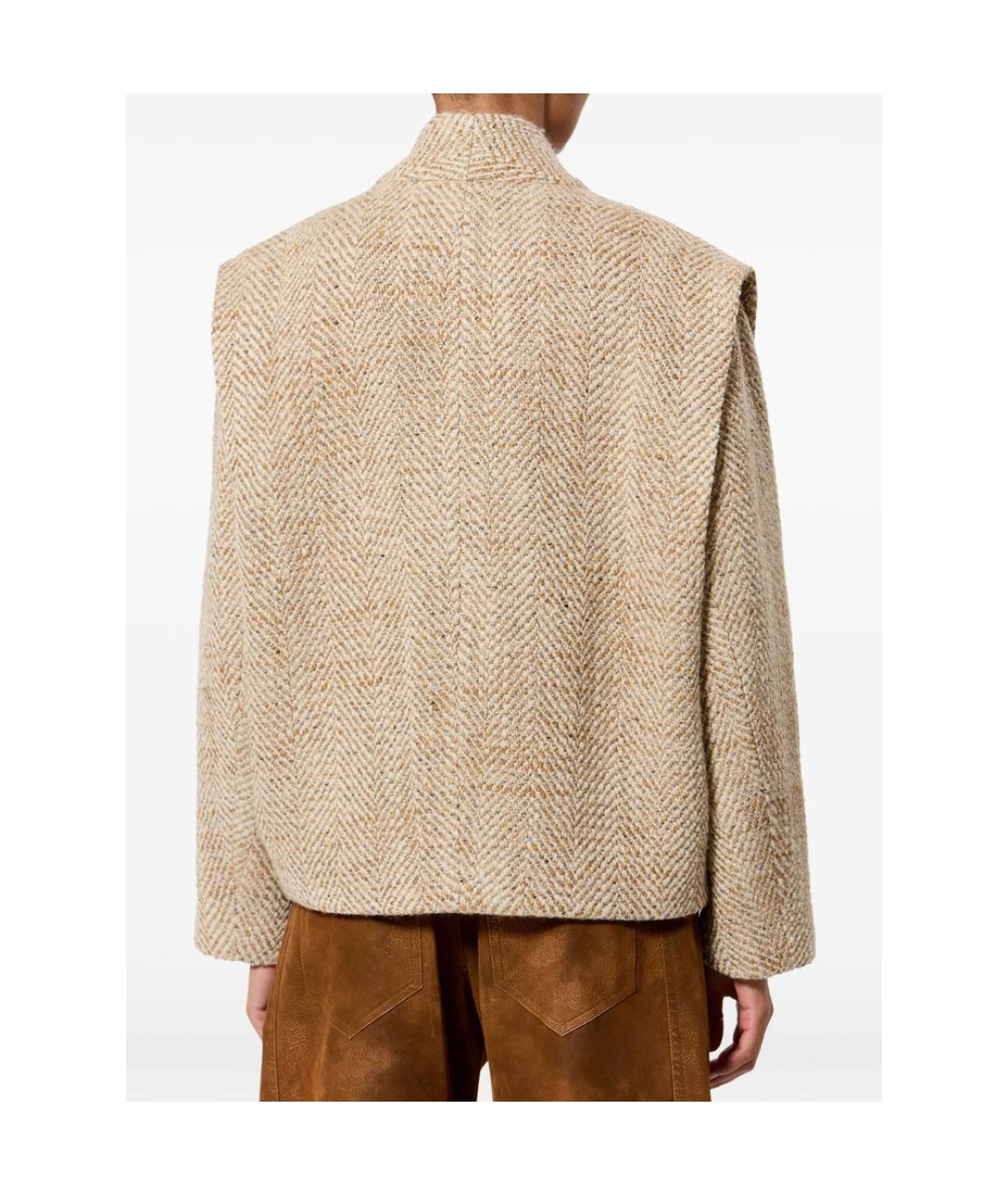 ISABEL MARANT ETOILE Коричневая полиэстеровая куртка, фото 3