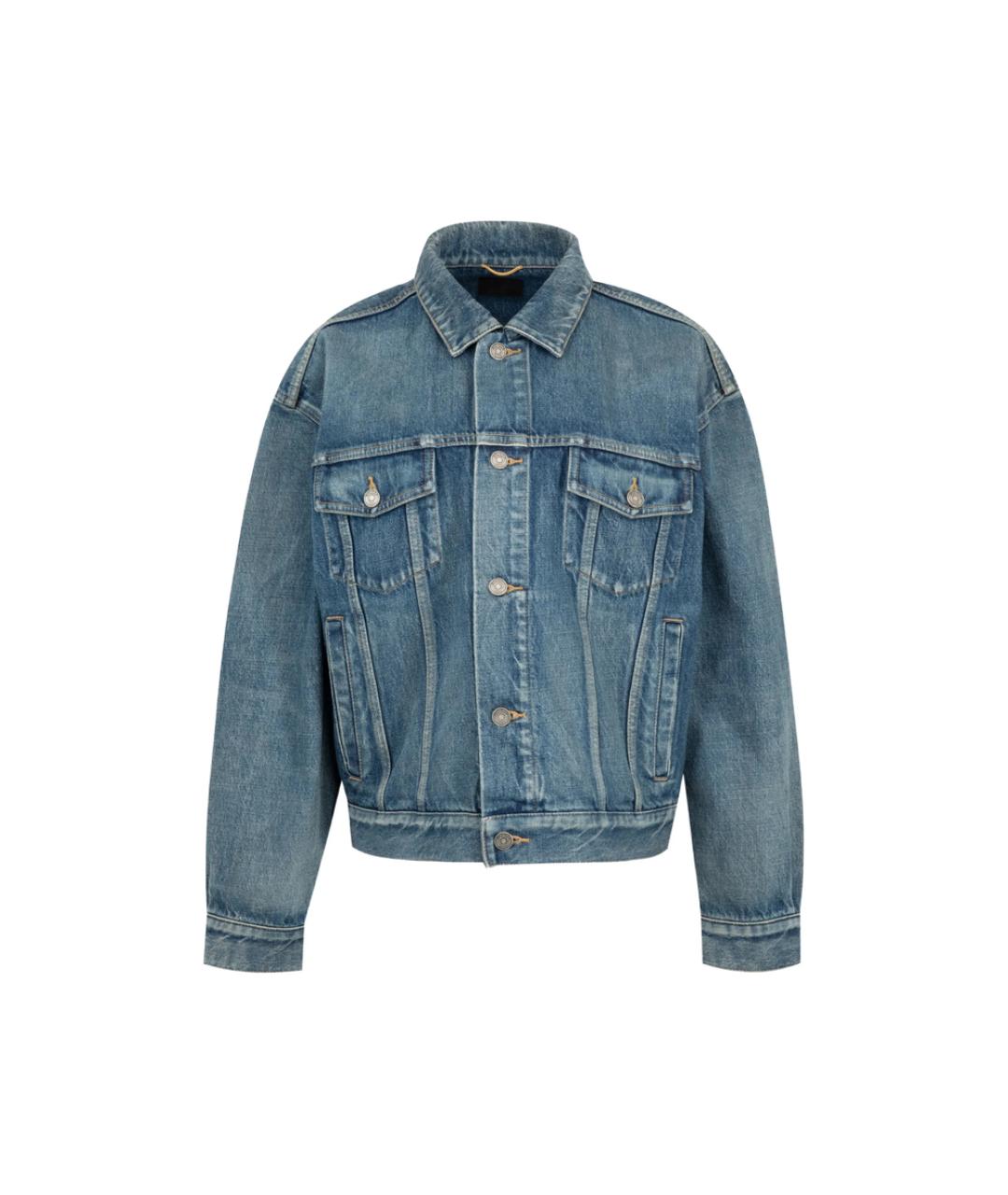 SAINT LAURENT Синяя деним куртка, фото 1