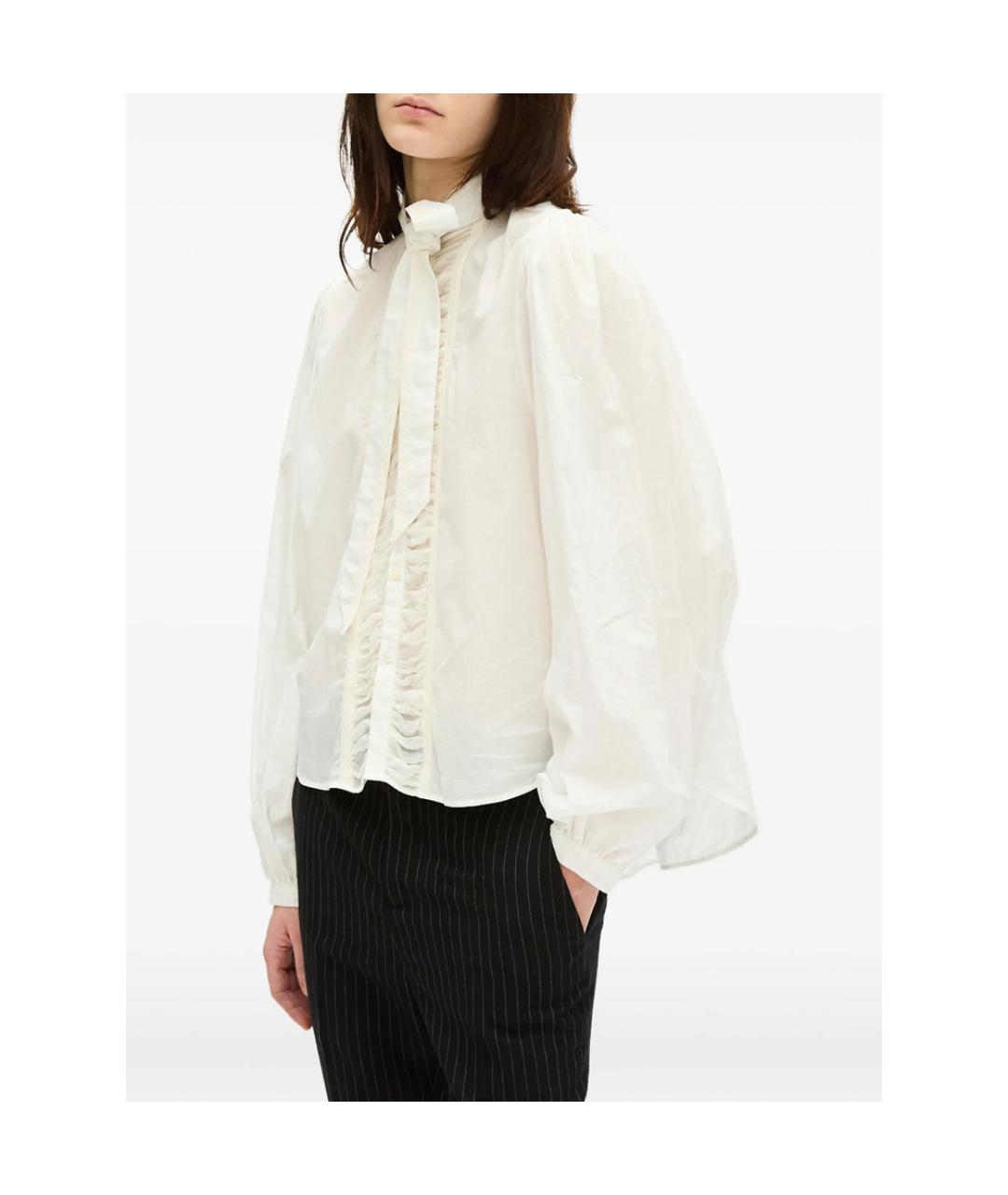 ANN DEMEULEMEESTER Белая хлопковая рубашка, фото 4