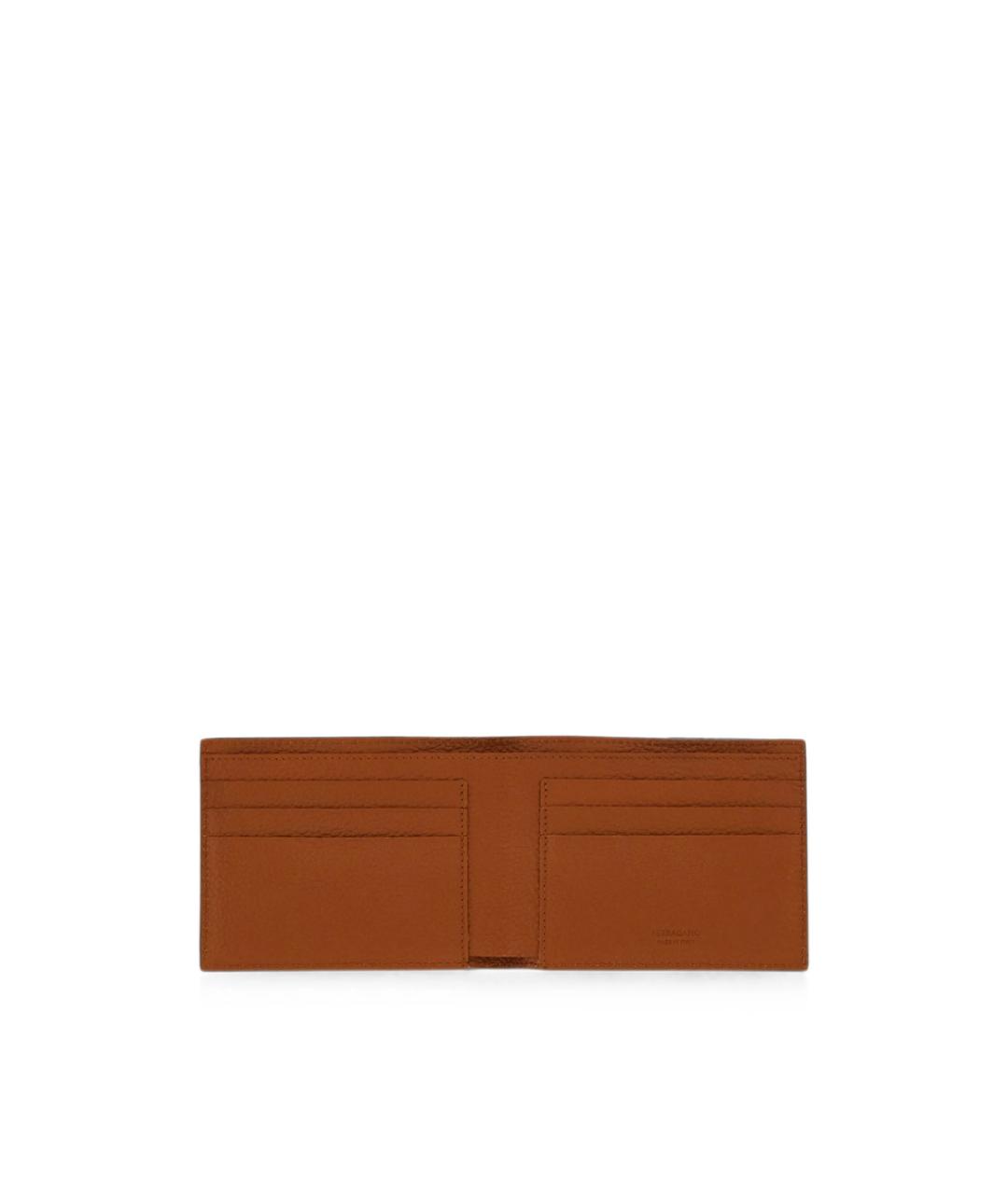 FERRAGAMO Серый кожаный кошелек, фото 3