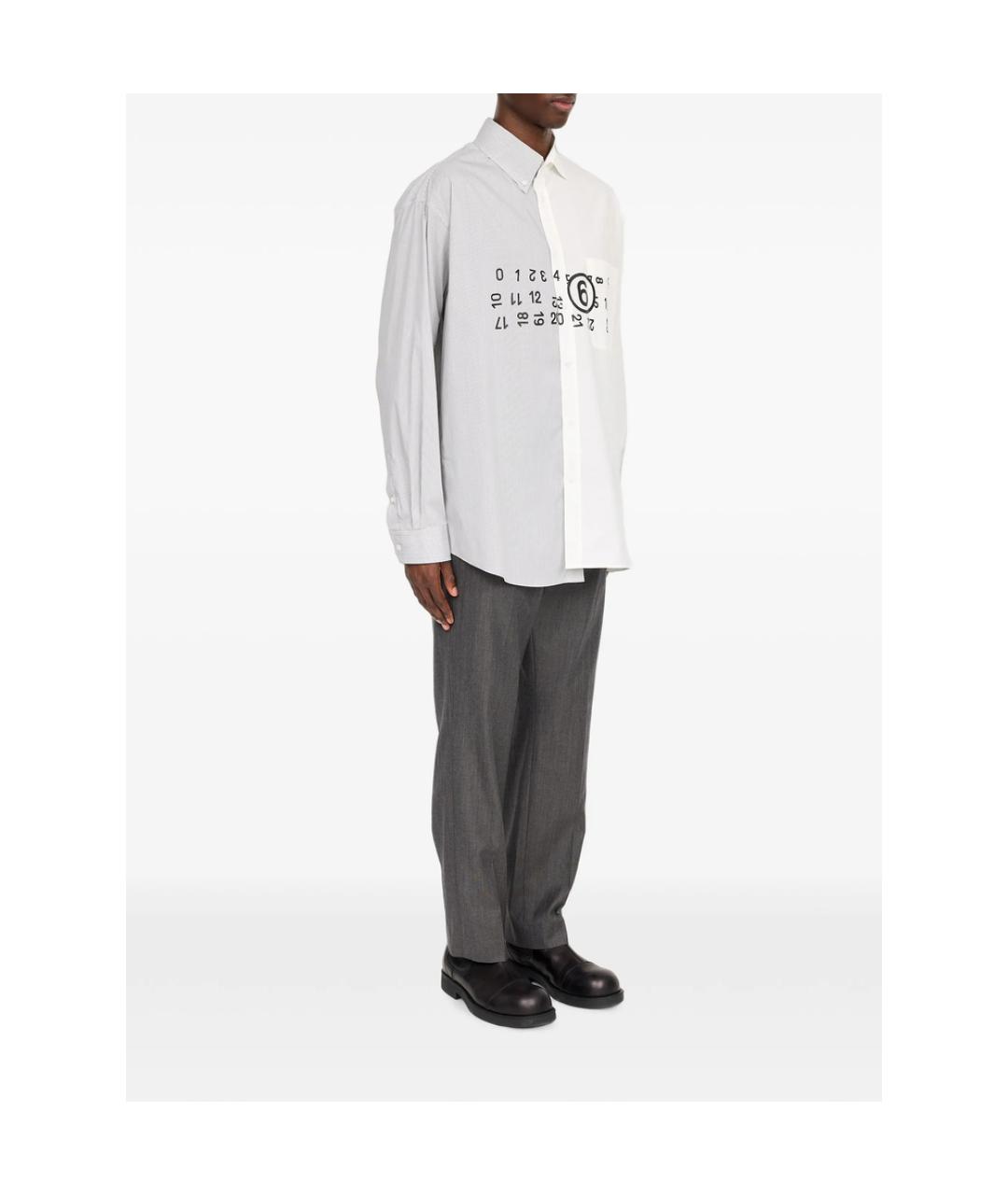MM6 MAISON MARGIELA Мульти хлопковая кэжуал рубашка, фото 4