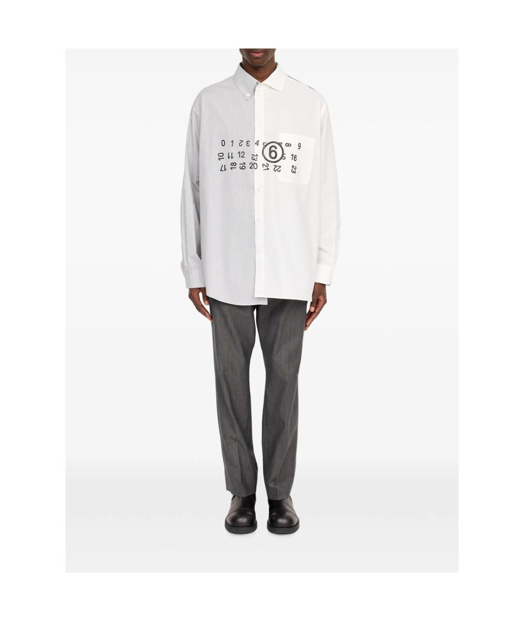 MM6 MAISON MARGIELA Мульти хлопковая кэжуал рубашка, фото 6