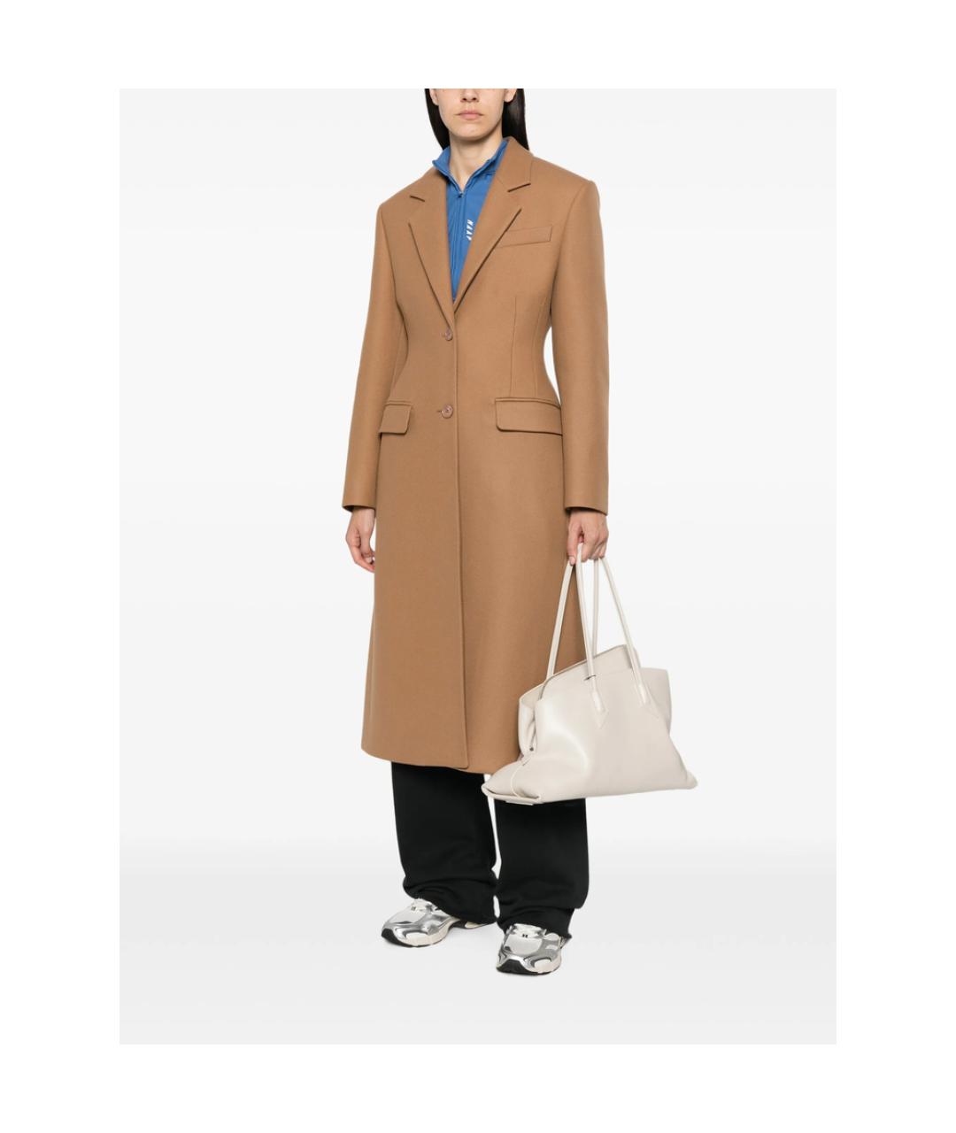 BALENCIAGA Коричневое кашемировое пальто, фото 3
