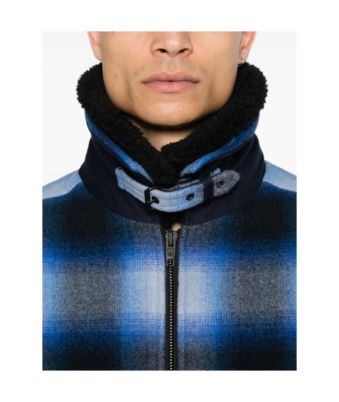 BALENCIAGA Синяя полиэстеровая куртка, фото 4
