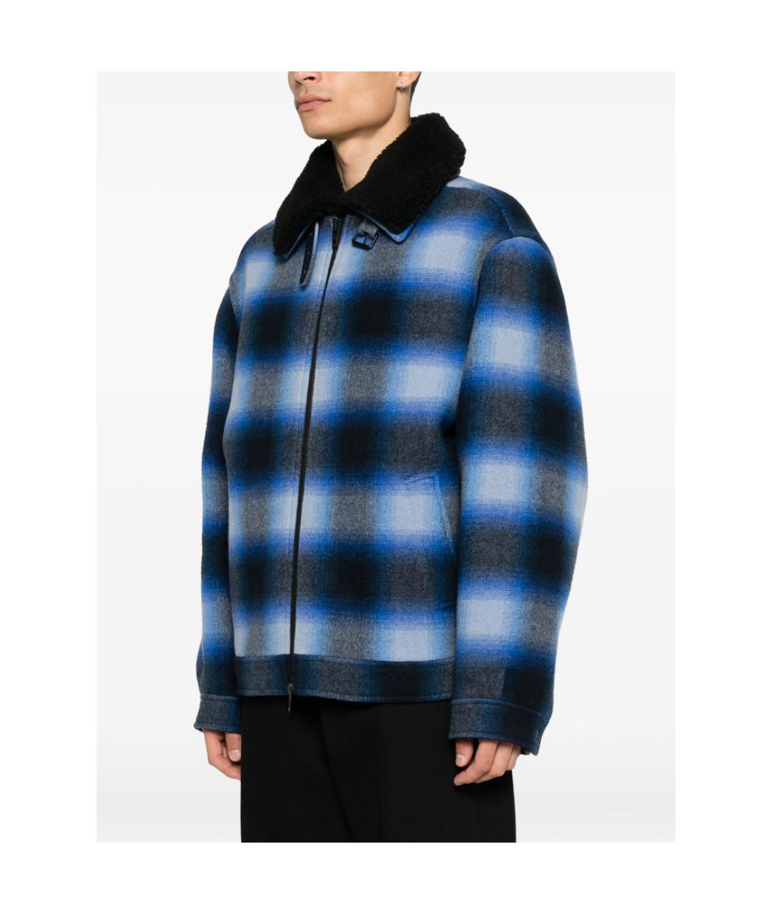 BALENCIAGA Синяя полиэстеровая куртка, фото 3