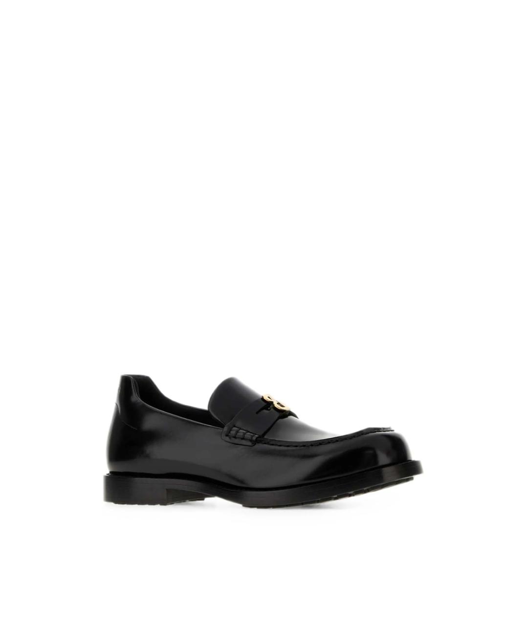 BALENCIAGA Черные кожаные лоферы, фото 2
