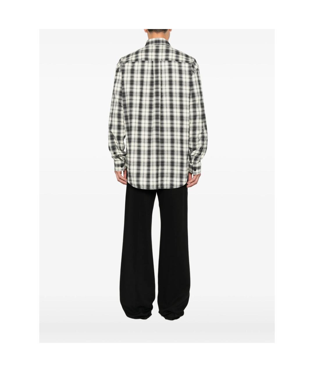 BALENCIAGA Черная хлопковая кэжуал рубашка, фото 2