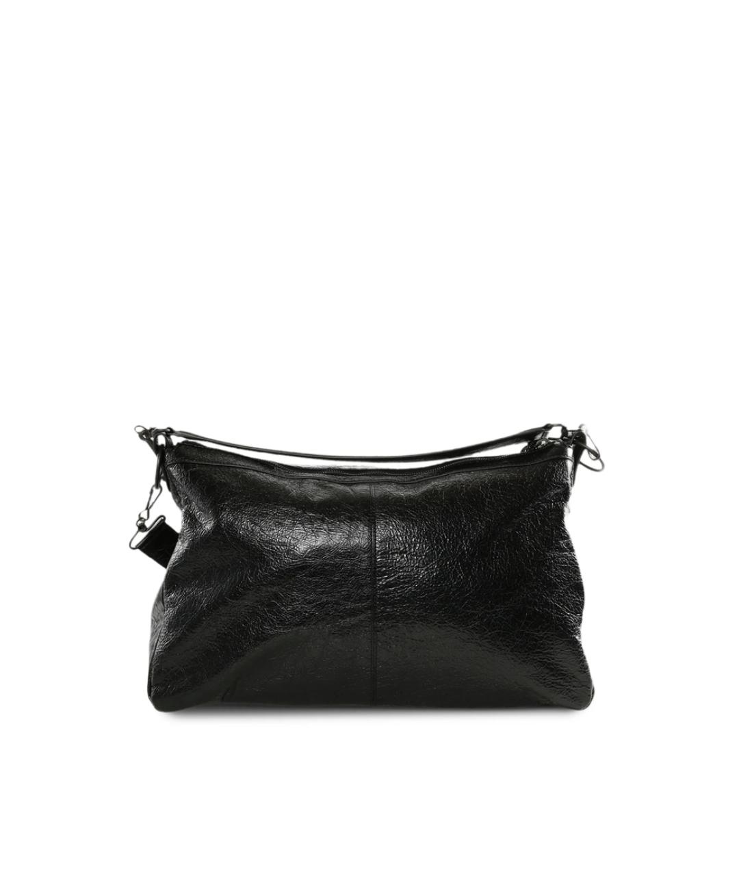 BALENCIAGA Черная кожаная сумка на плечо, фото 1