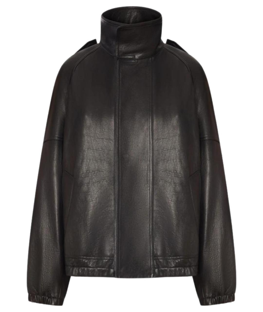 SAINT LAURENT Черная кожаная куртка, фото 1