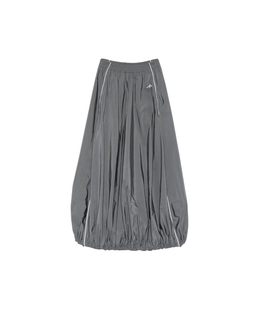 BALENCIAGA Серая хлопковая юбка макси, фото 1