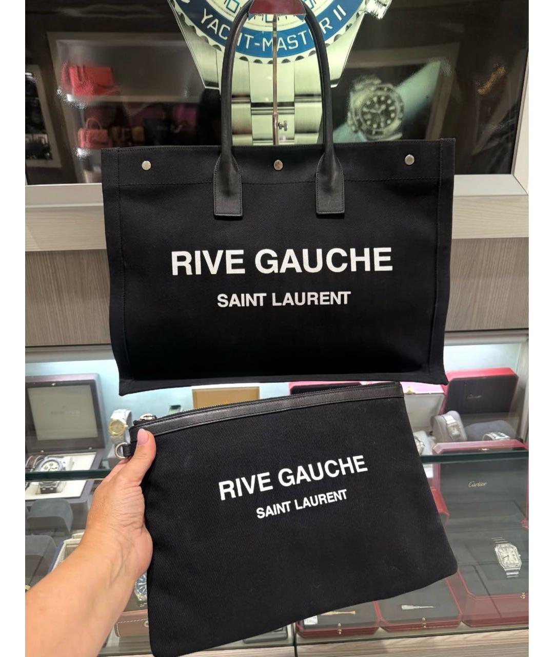 SAINT LAURENT Черная барсетка, фото 8