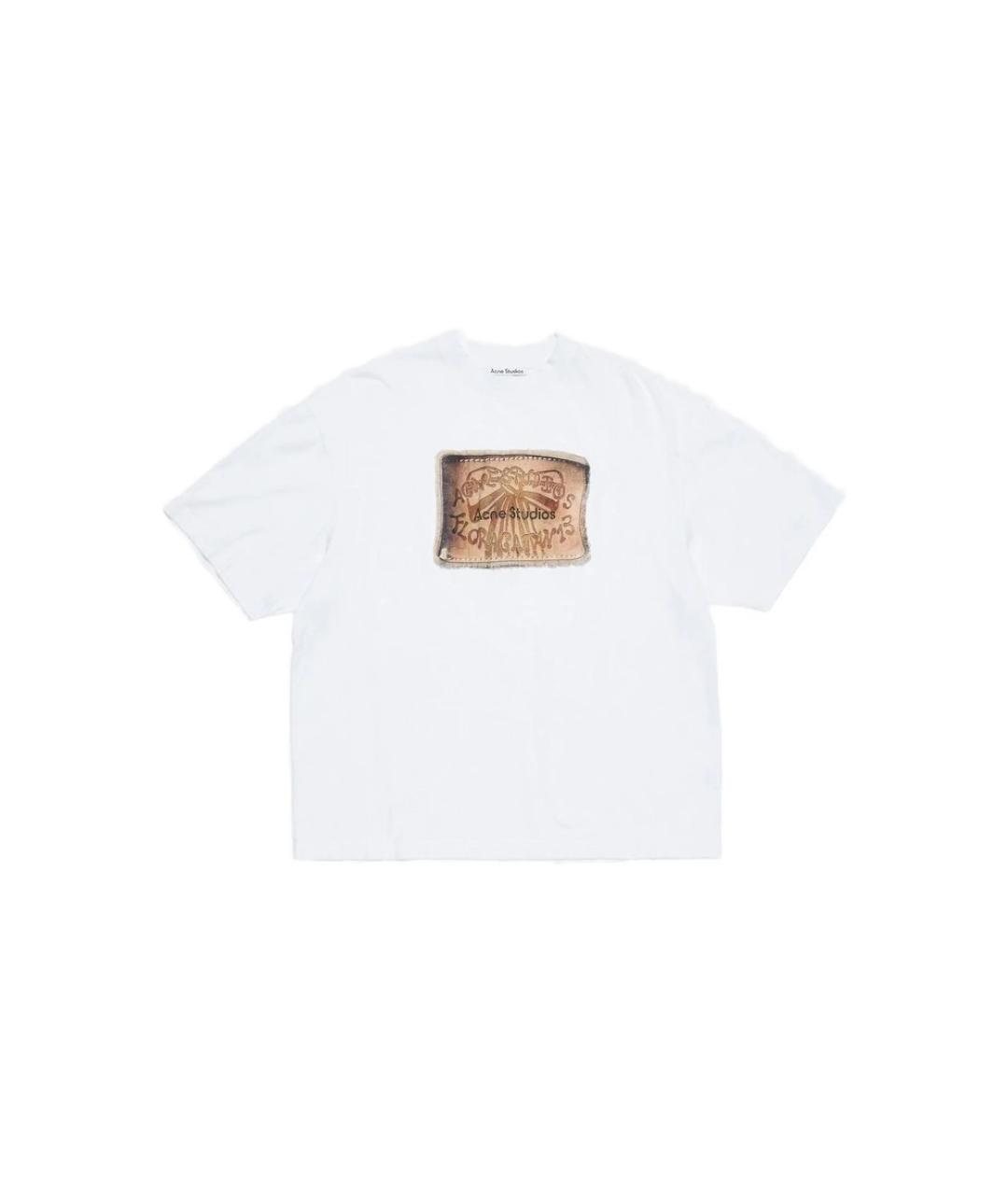 ACNE STUDIOS Белая хлопковая футболка, фото 1