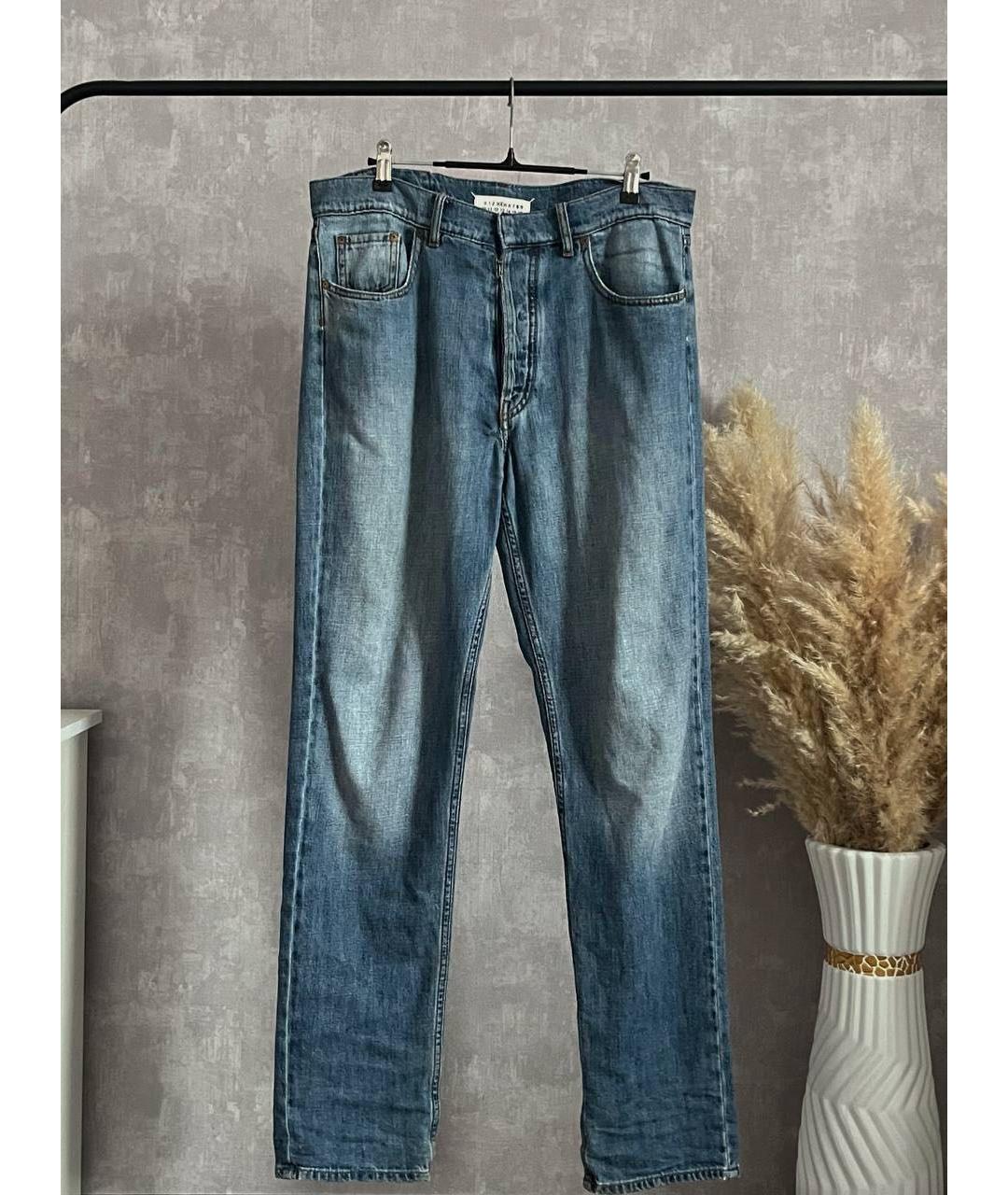 MAISON MARGIELA Бирюзовые джинсы скинни, фото 4
