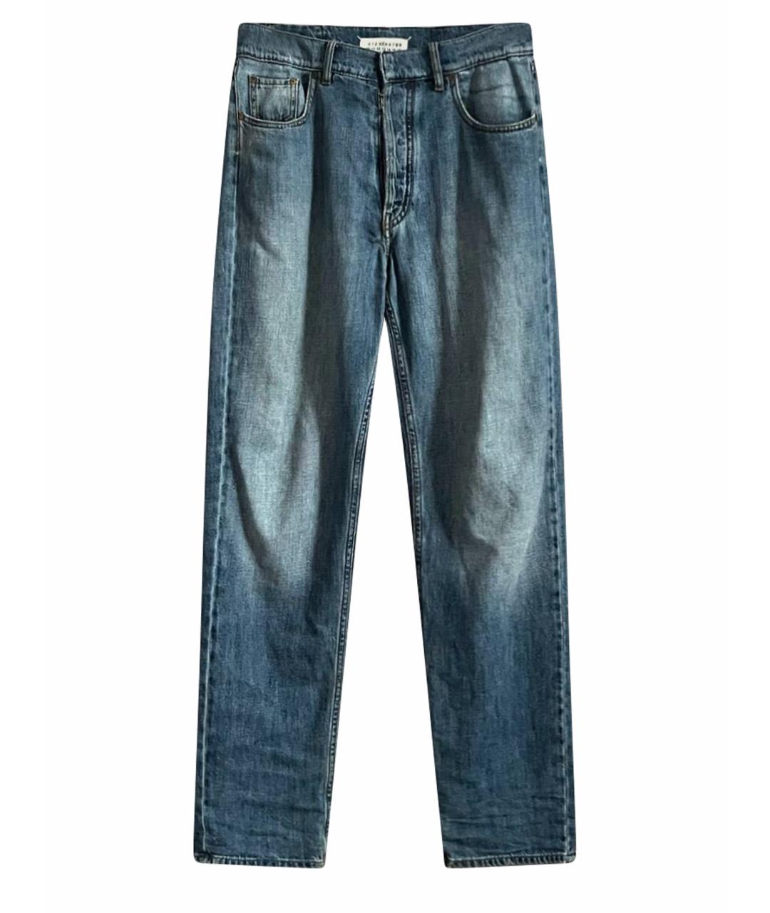 MAISON MARGIELA Бирюзовые джинсы скинни, фото 1
