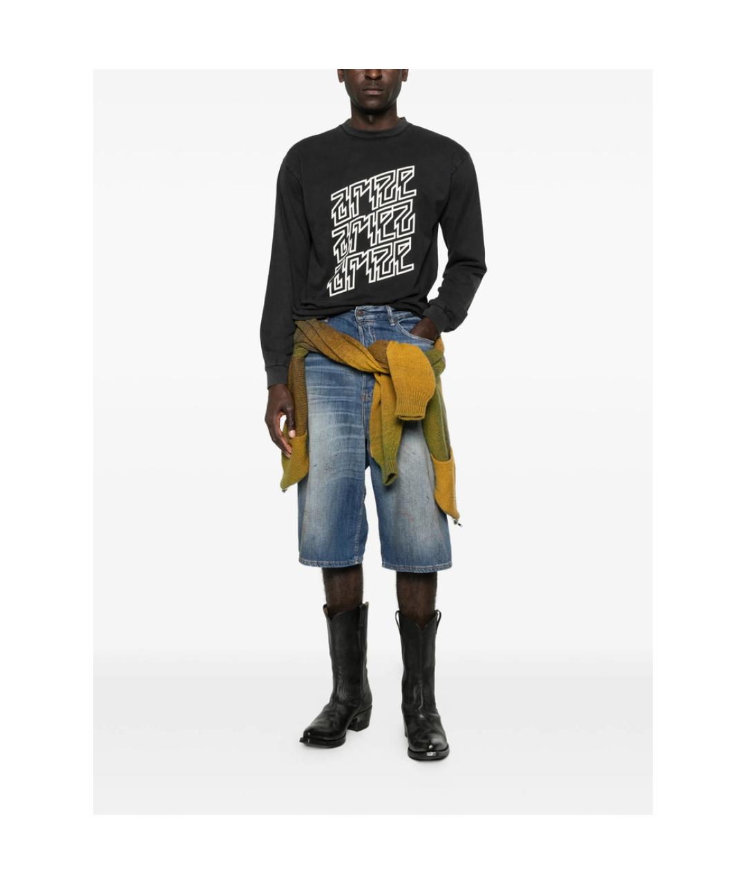 ACNE STUDIOS Синие хлопковые шорты, фото 4