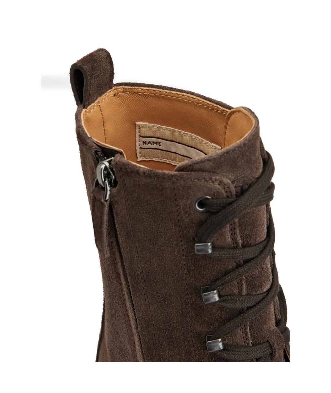 TOD'S Коричневые замшевые ботинки, фото 3