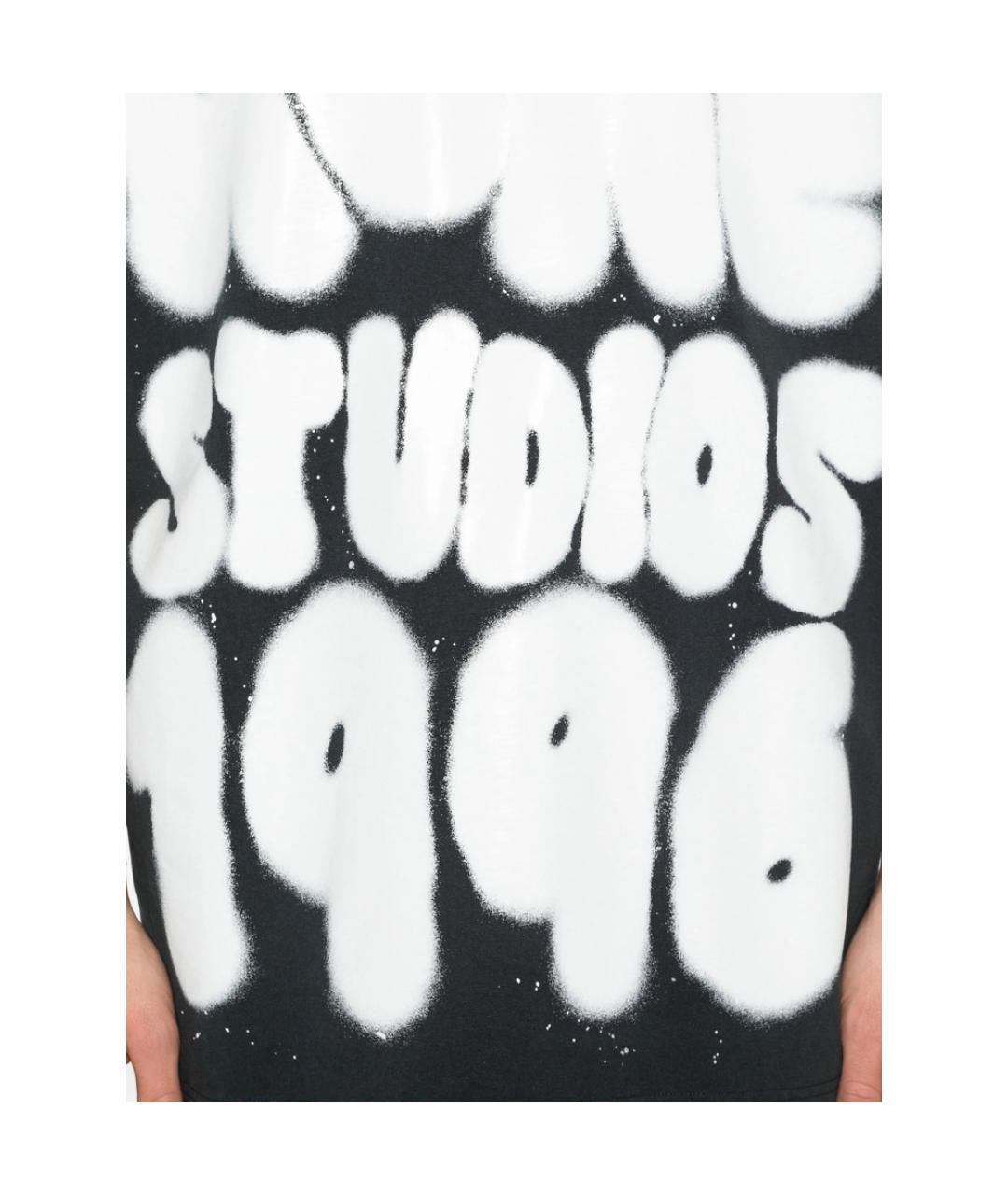 ACNE STUDIOS Черная хлопковая футболка, фото 3