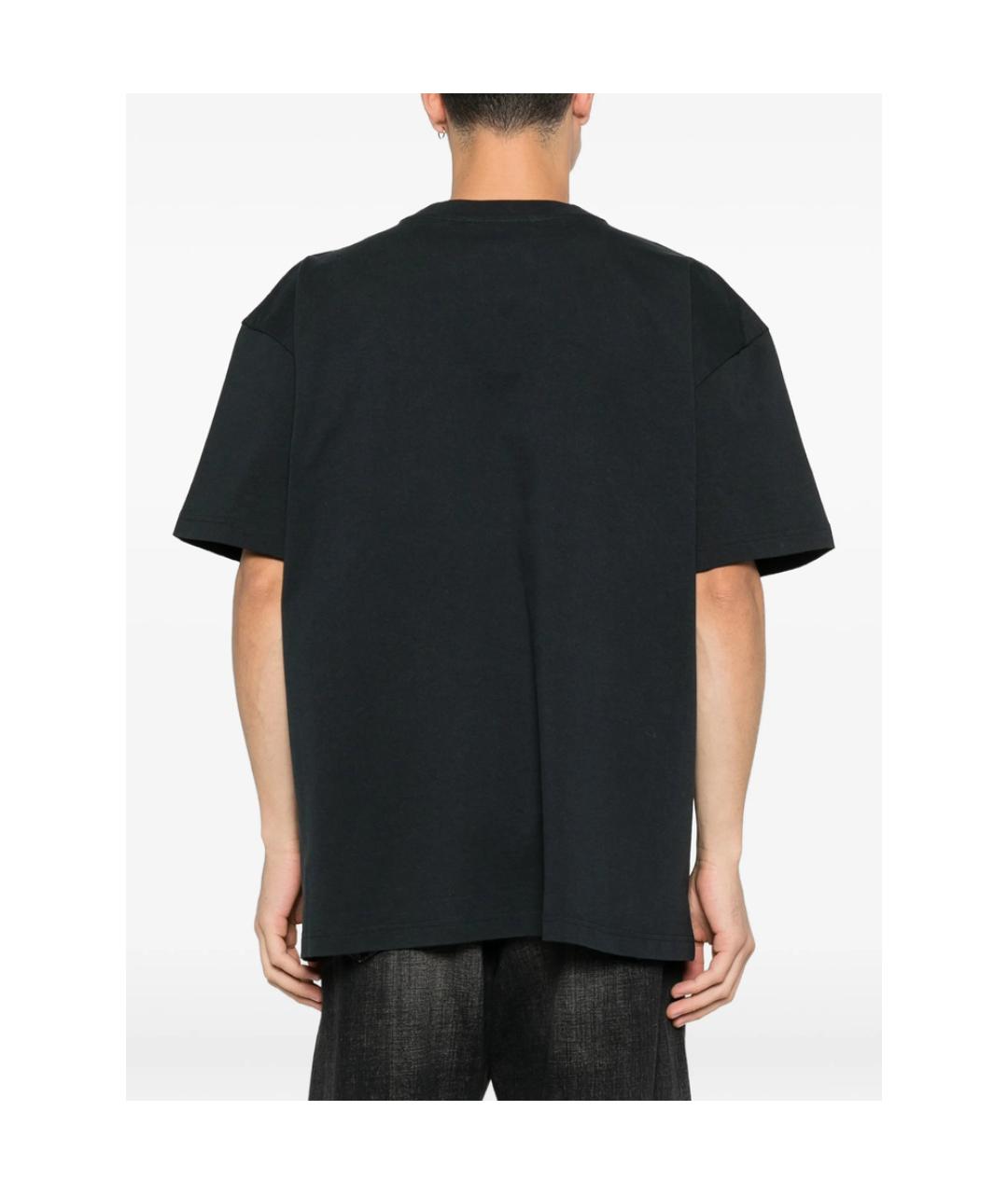 ACNE STUDIOS Черная хлопковая футболка, фото 2