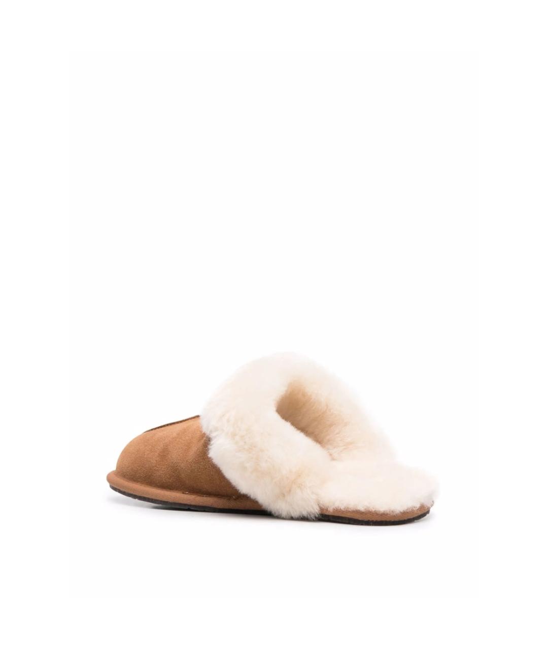 UGG Коричневые замшевые мюли, фото 3