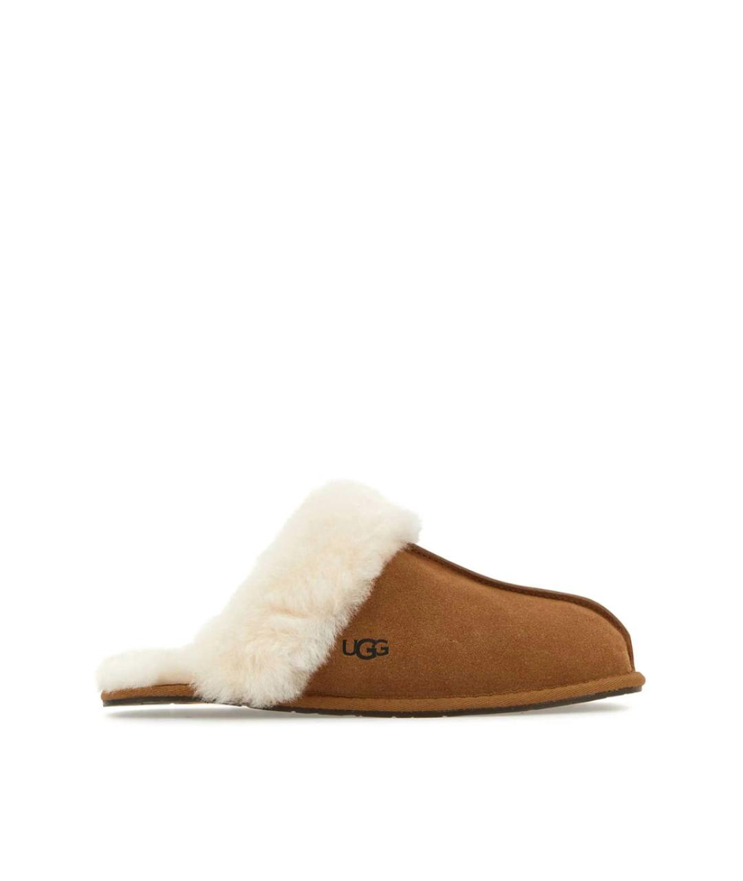 UGG Коричневые замшевые мюли, фото 1