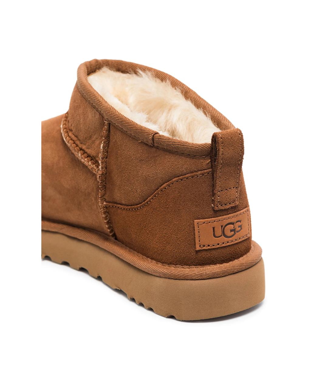 UGG Бежевые нубуковые ботинки, фото 4