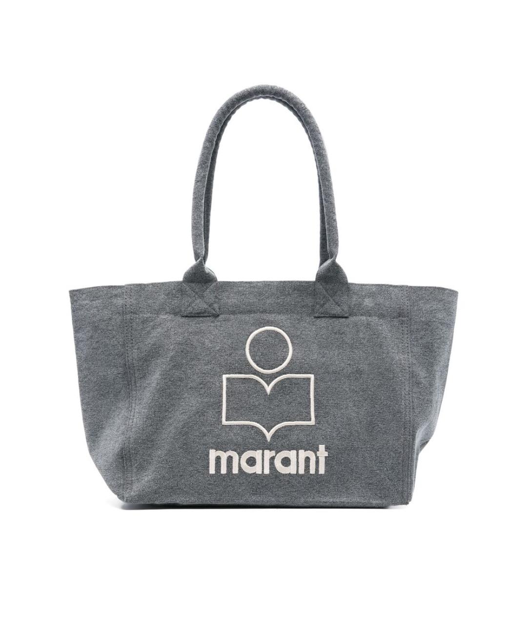 ISABEL MARANT Серая тканевая сумка тоут, фото 1