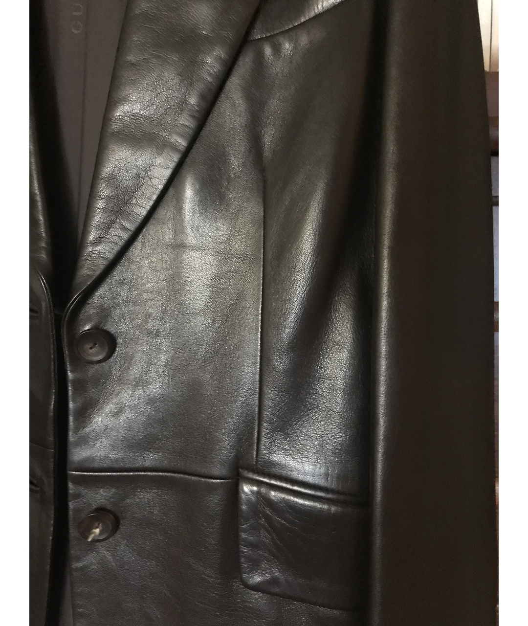 GUCCI Коричневый кожаный жакет/пиджак, фото 8